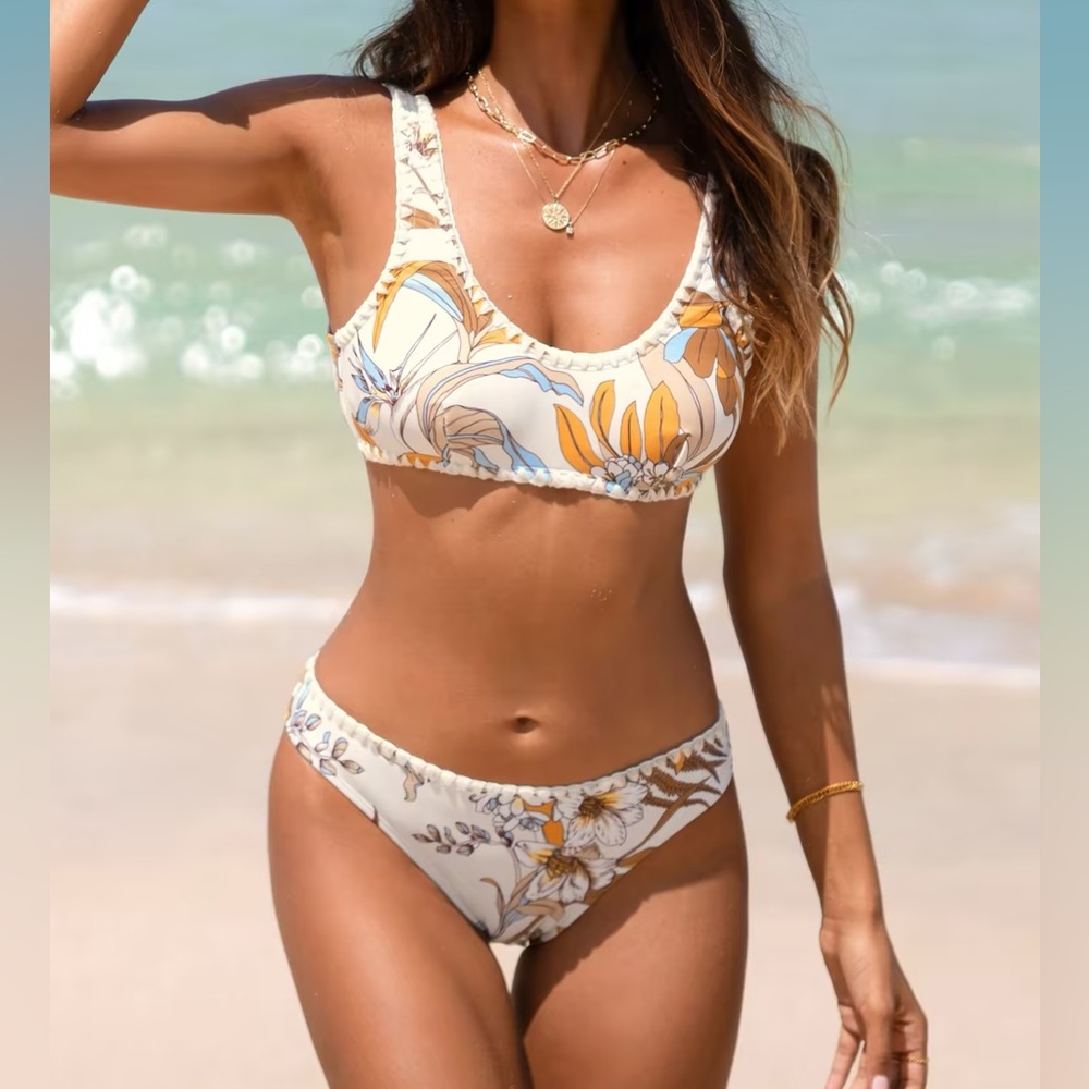 Late Autumn Scalloped Bikini Bralette | XS 0